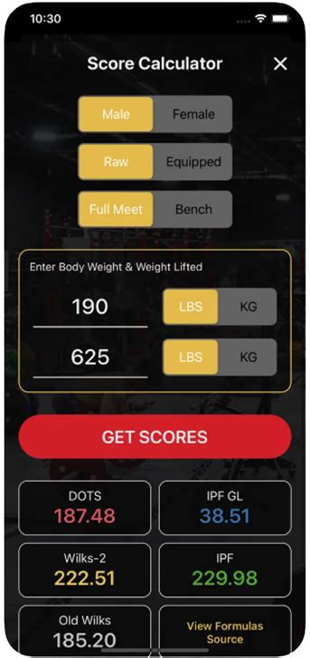 Top 5 Dots - Equipped Men with minimum 500 dots & no pro card. . Dots calculator powerlifting